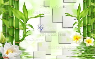 File PSD File in tranh tường 3D FT200920 (chất lượng in ấn)