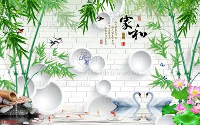 File ảnh File in tranh tường 3D FT200923 (gốc) in PP, decal