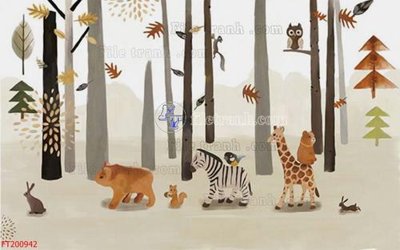 File gốc File in tranh tường 3D FT200942 cho in ấn và thiết kế