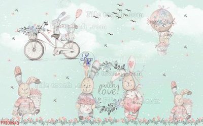 File gốc File in tranh tường 3D FT200943 (ảnh chi tiết) để in lụa