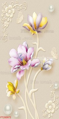 Download file gốc File in tranh tường 3D FT200973 (in lụa) cao cấp