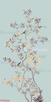 File PSD File in tranh tường 3D FT201018 (chất lượng in ấn)