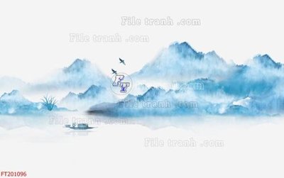 File gốc File in tranh tường 3D FT201096 (phong cách) tối giản