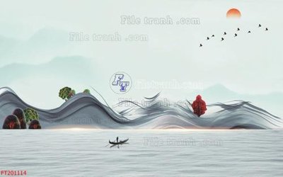 Download file gốc File in tranh tường 3D FT201114 (in mica) trang trí