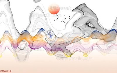 Tải file File in tranh tường 3D FT201118 (gốc) chủ đề hoa sen