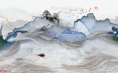 File tranh File in tranh tường 3D FT201119 (ảnh gốc) độc quyền