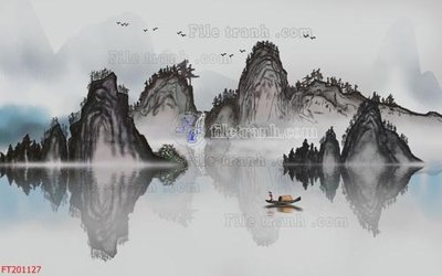 File tranh gốc File in tranh tường 3D FT201127 (bản quyền) Filetranh.com