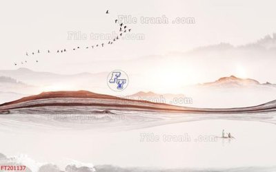 File tranh ảnh gốc File in tranh tường 3D FT201137 dùng cho in khổ lớn