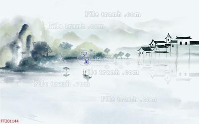 Tải file File in tranh tường 3D FT201144 (gốc) chủ đề hoa sen