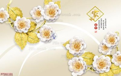 File gốc File in tranh tường 3D FT201181 (in tráng gương) hiện đại