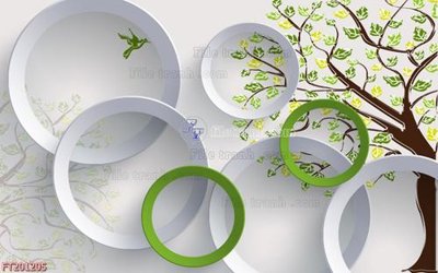 File tranh File in tranh tường 3D FT201205 (bản gốc) in lụa 3D
