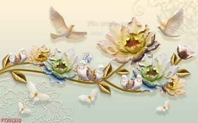 Tải file gốc File in tranh tường 3D FT201218 (in khổ lớn) không mờ