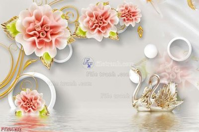 File gốc File in tranh tường 3D FT201232 (phong cách) châu Âu