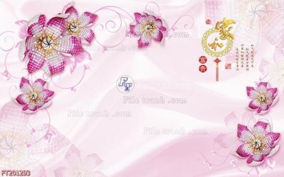 File gốc File in tranh tường 3D FT201293 (in tráng gương) ốp tường