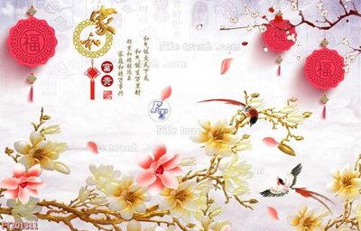 File gốc File in tranh tường 3D FT201311 (dành cho trang trí nội thất)