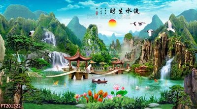 File tranh File in tranh tường 3D FT201322 (gốc) chủ đề động vật