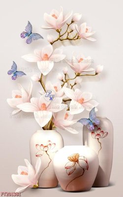 Ảnh gốc file in lụa File in tranh tường 3D FT201381 chi tiết