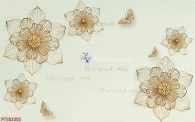 File gốc File in tranh tường 3D FT201393 (AI/EPS) cho in ấn