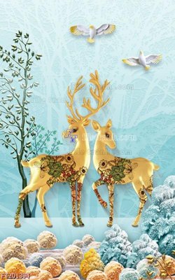 File gốc File in tranh tường 3D FT201394 (chuẩn CMYK) cho nhà in