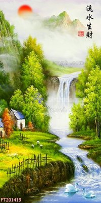 File gốc File in tranh tường 3D FT201419 (in mica) cắt laser