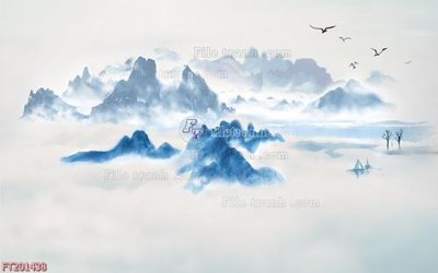 File gốc File in tranh tường 3D FT201438 (trang trí) phòng ngủ