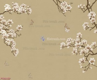 File tranh File in tranh tường 3D FT201457 (bản gốc) in lụa 5D