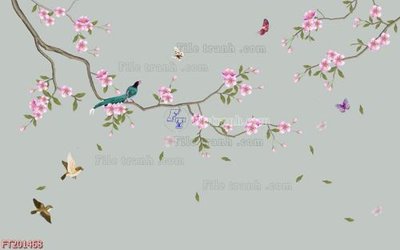 Download file gốc File in tranh tường 3D FT201468 (in lụa) nghệ thuật