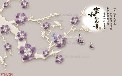 File gốc File in tranh tường 3D FT201659 (cho in ấn) độc quyền