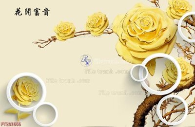 File ảnh gốc File in tranh tường 3D FT201666 không vỡ nét