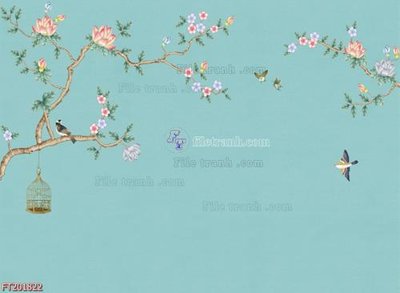 Cung cấp file tranh gốc File in tranh tường 3D FT201822 độc quyền