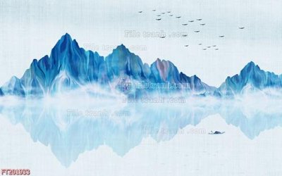 File ảnh gốc File in tranh tường 3D FT201933 không vỡ nét