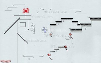 File tranh File in tranh tường 3D FT201937 (gốc) chủ đề thiên nhiên