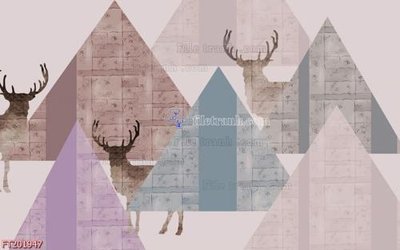 File gốc File in tranh tường 3D FT201947 (cho in ấn) độc quyền