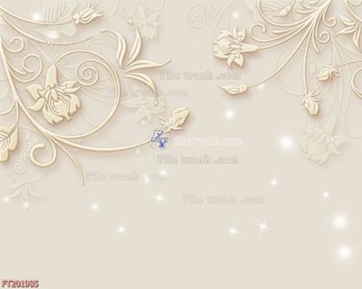 File gốc File in tranh tường 3D FT201985 (in lụa) họa tiết 3D