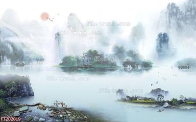 Download file File in tranh tường 3D FT202019 (gốc) in mica bàn thờ