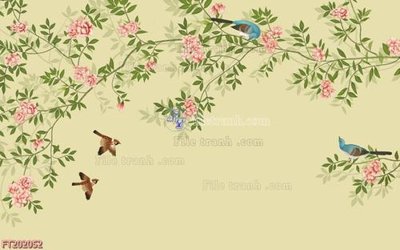 File tranh PSD File in tranh tường 3D FT202052 chất lượng cao