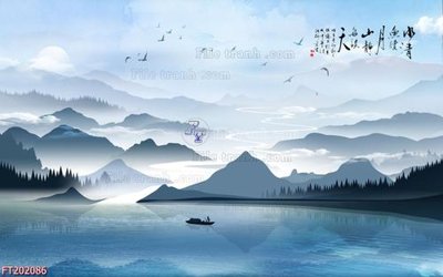 Hình ảnh file gốc in lụa File in tranh tường 3D FT202086