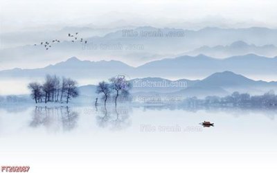 Ảnh gốc file in lụa File in tranh tường 3D FT202087 chi tiết