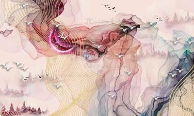 File gốc File in tranh tường 3D FT202092 (cho in 3D) độc đáo