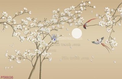 File tranh File in tranh tường 3D FT202126 (gốc) in trên kính