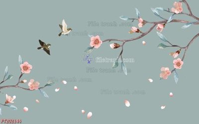 File gốc File in tranh tường 3D FT202144 (trang trí) phòng ngủ