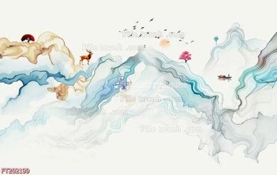 File gốc File in tranh tường 3D FT202199 (phong cách) cổ điển