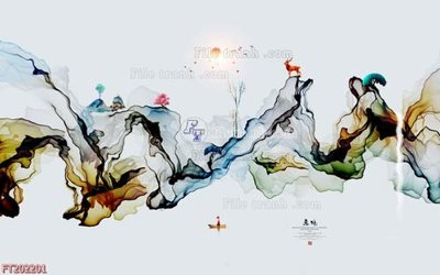 File gốc File in tranh tường 3D FT202201 (chuẩn màu) cho in offset