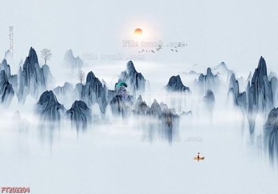 File PSD File in tranh tường 3D FT202204 (chất lượng in ấn)