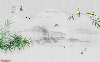 File gốc File in tranh tường 3D FT202237 (trang trí) cho phòng khách