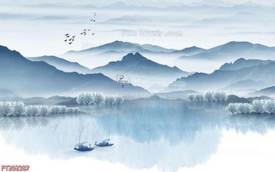 File in ấn File in tranh tường 3D FT202387 (bản gốc) chất lượng cao