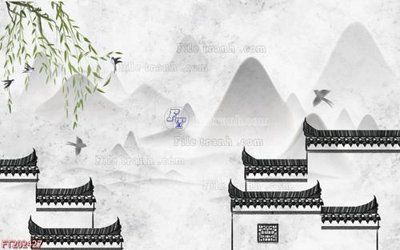 File in trần File in tranh tường 3D FT202427 (bản gốc) 5D