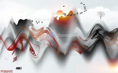 File in mica File in tranh tường 3D FT202475 (bản gốc) làm vách ngăn