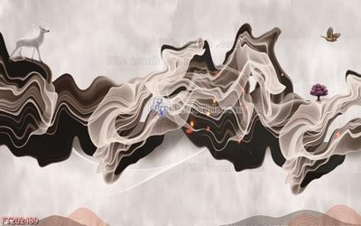 Ảnh gốc file in lụa File in tranh tường 3D FT202489 chi tiết