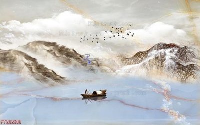 File gốc File in tranh tường 3D FT202500 (phiên bản chuẩn) để in ấn